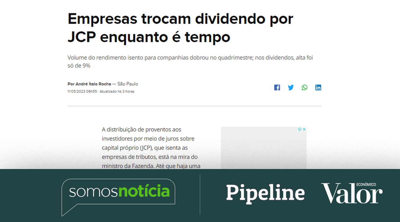 Empresas trocam dividendo por JCP enquanto é tempo