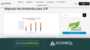 Migração dos dividendos para JCP