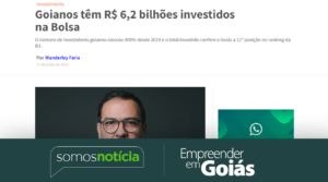 Goianos têm R$ 6,2 bilhões investidos na Bolsa