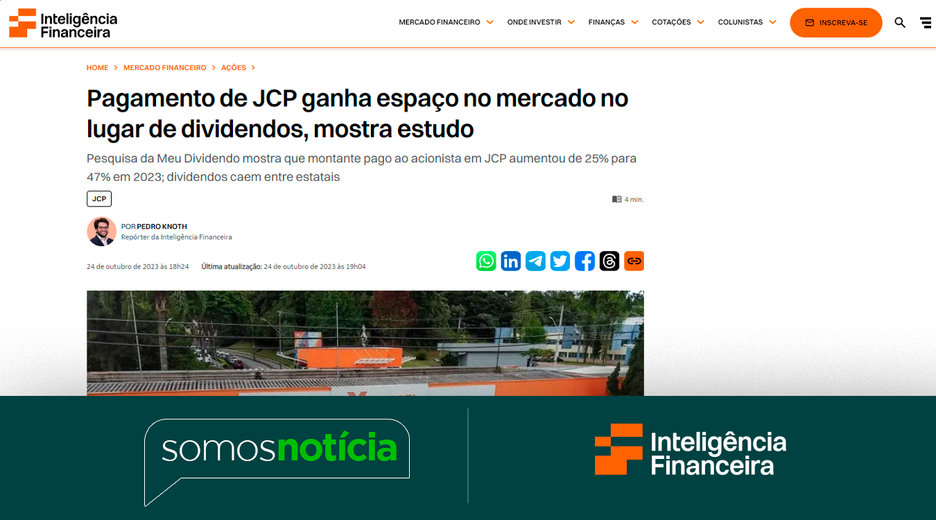 Pagamento de JCP ganha espaço no lugar de dividendos