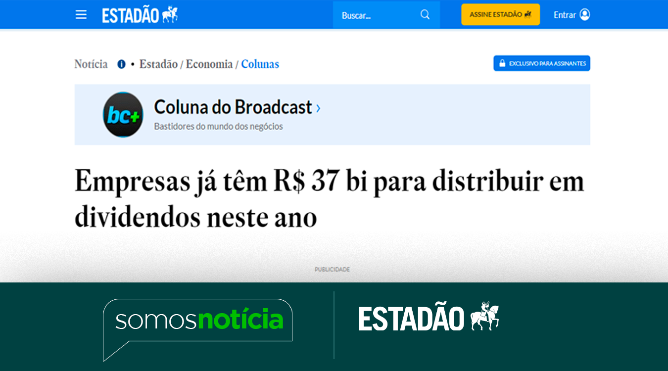 Empresas já têm R$ 37 bi para distribuir em dividendos neste ano