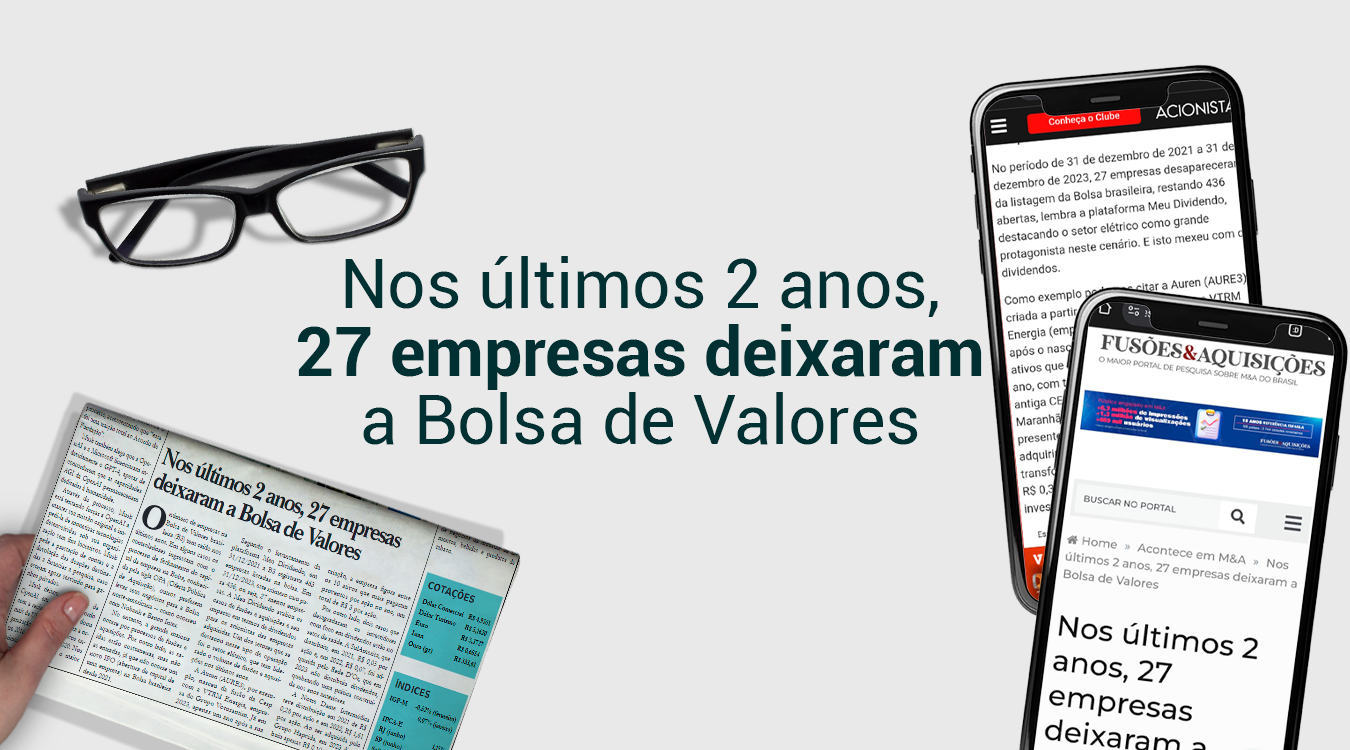 Nos últimos 2 anos, 27 empresas deixaram a Bolsa de Valores